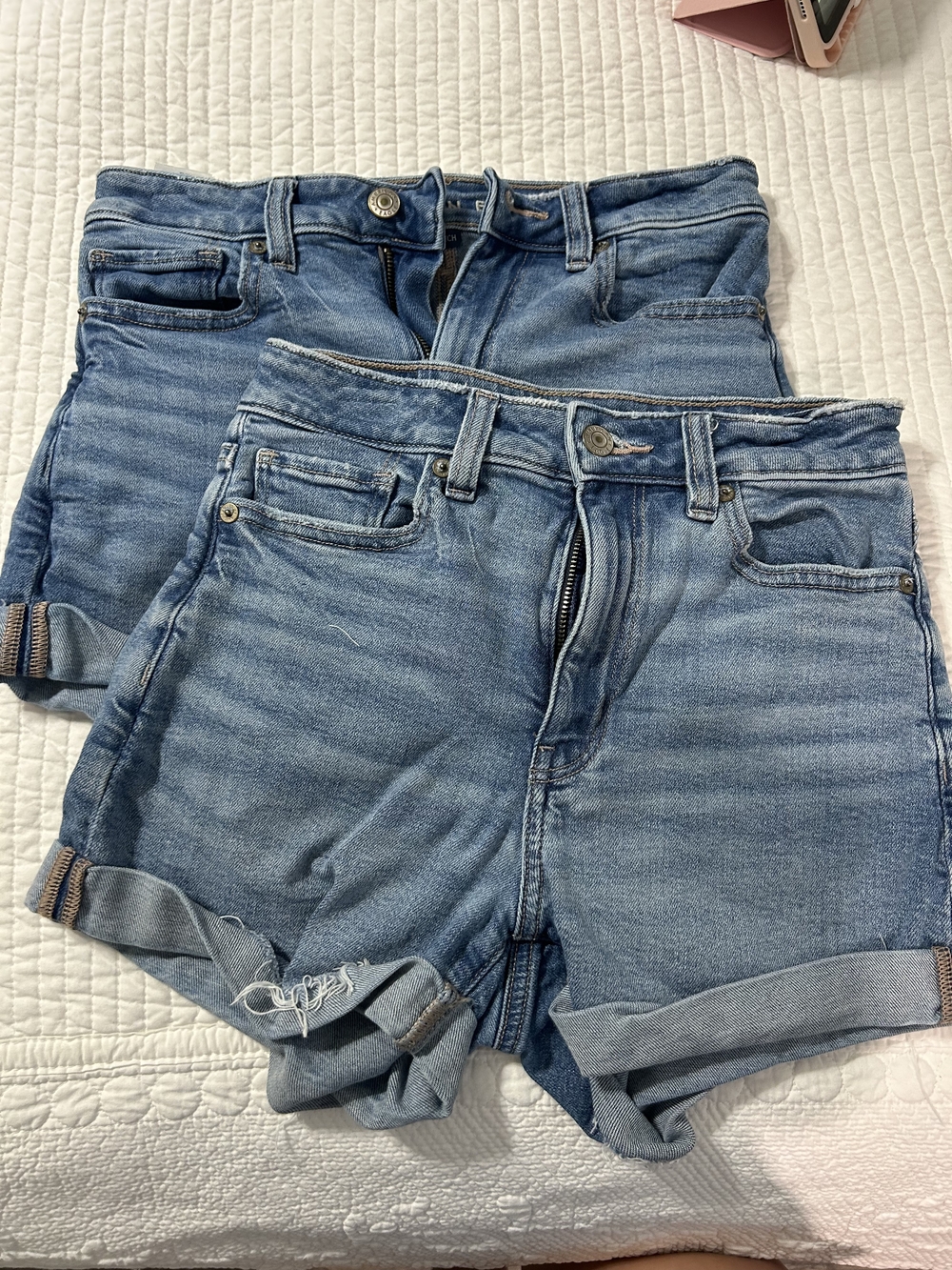 American Eagle Outfitters Light Blue Denim Jean Shorts
